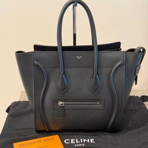 Celine Black Micro Luggage